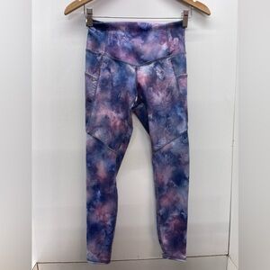 Evolution and Creation Purple and Pink Tie-Dye Leggings